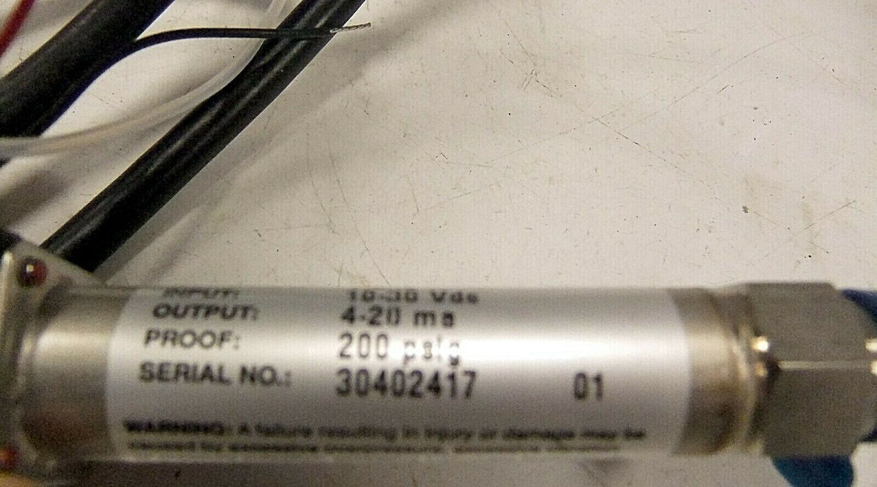 Intertechnology Pressure Transducer K17M0242F2100#