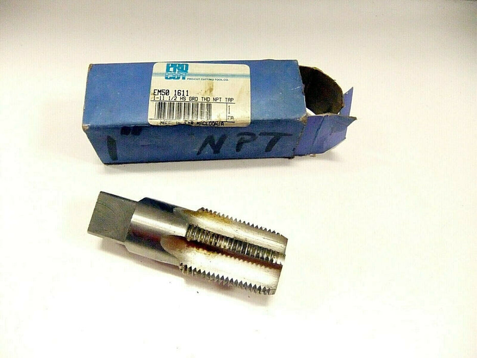 Pro Cut 1-11 1/2 HS GRD THD NPT TAP EM50 1611