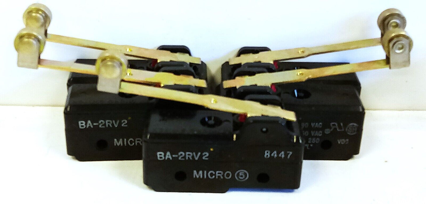 Micro Switch BA-2RV2 125/250/480 V AC/DC 10-20 A Roller Plunger Limit Switch