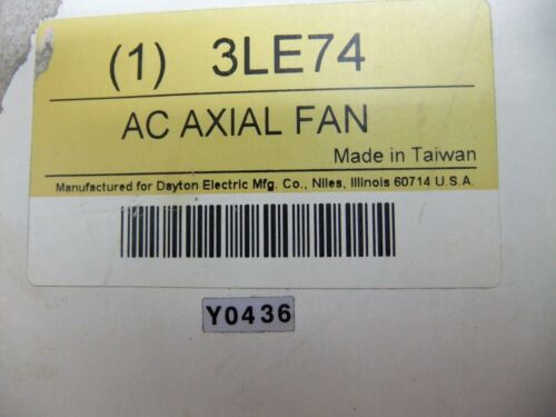 Dayton AC Electronic Component Fan 3LE74