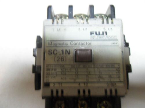 1 Fuji ELECTRIC SC-1N 26 MAGNETIC CONTACTOR WITH TR-2N THERMAL RELAY