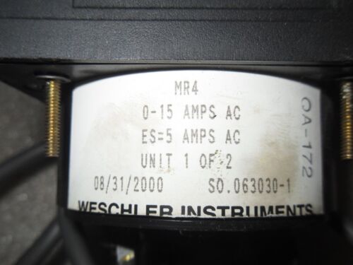 Weschler MR4 0-15A Ammeter