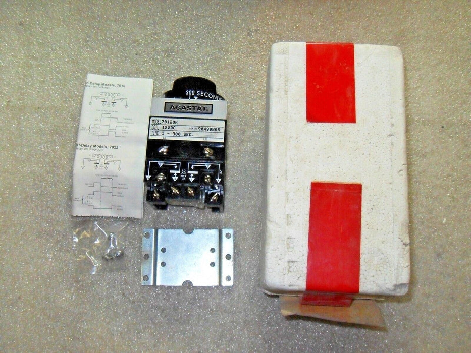 Agastat 7012QK 1-300 SEC 12VDC Timing Relay