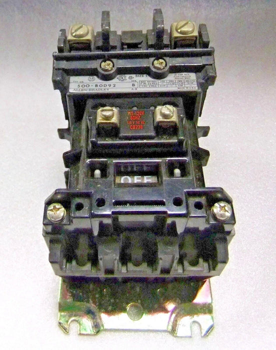 Allen-Bradley Contactor 500-BOD92 SZ1 CB236 Coil