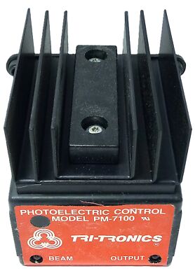 TRI-TRONICS PM-7100 16749 120 V AC 1/4 HP Photoelectric Control Safety Relay