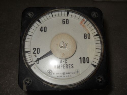 GE 8AB18A7AL1 0-100A Ammeter
