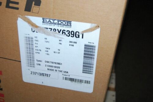 Baldor MOTOR 09K778Y639G1