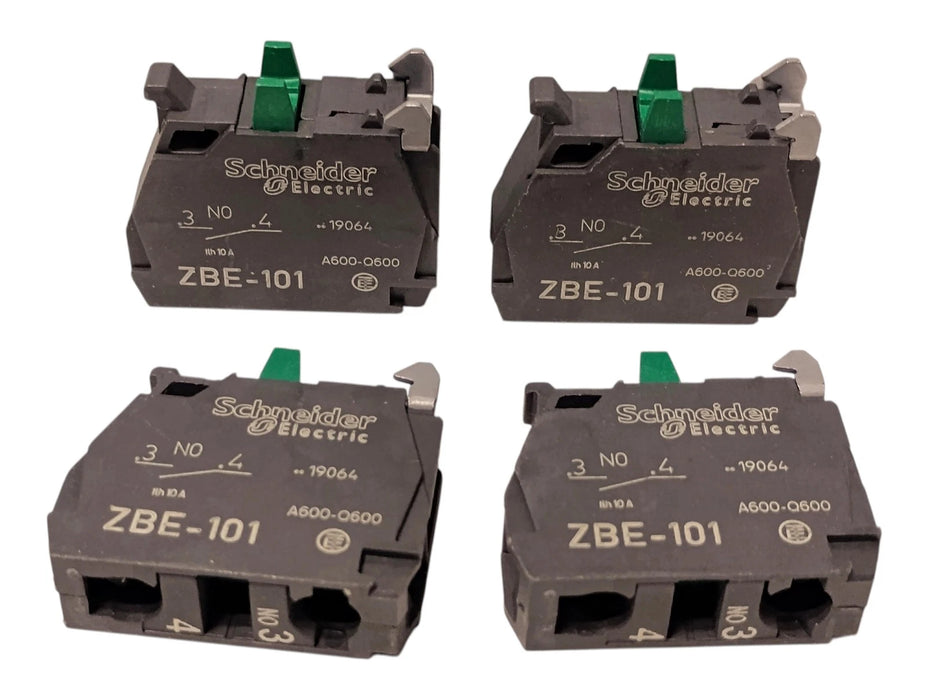 Schneider Electric ZBE-101 600 V 10 A NO Contact Block for 22 mm Pushbutton