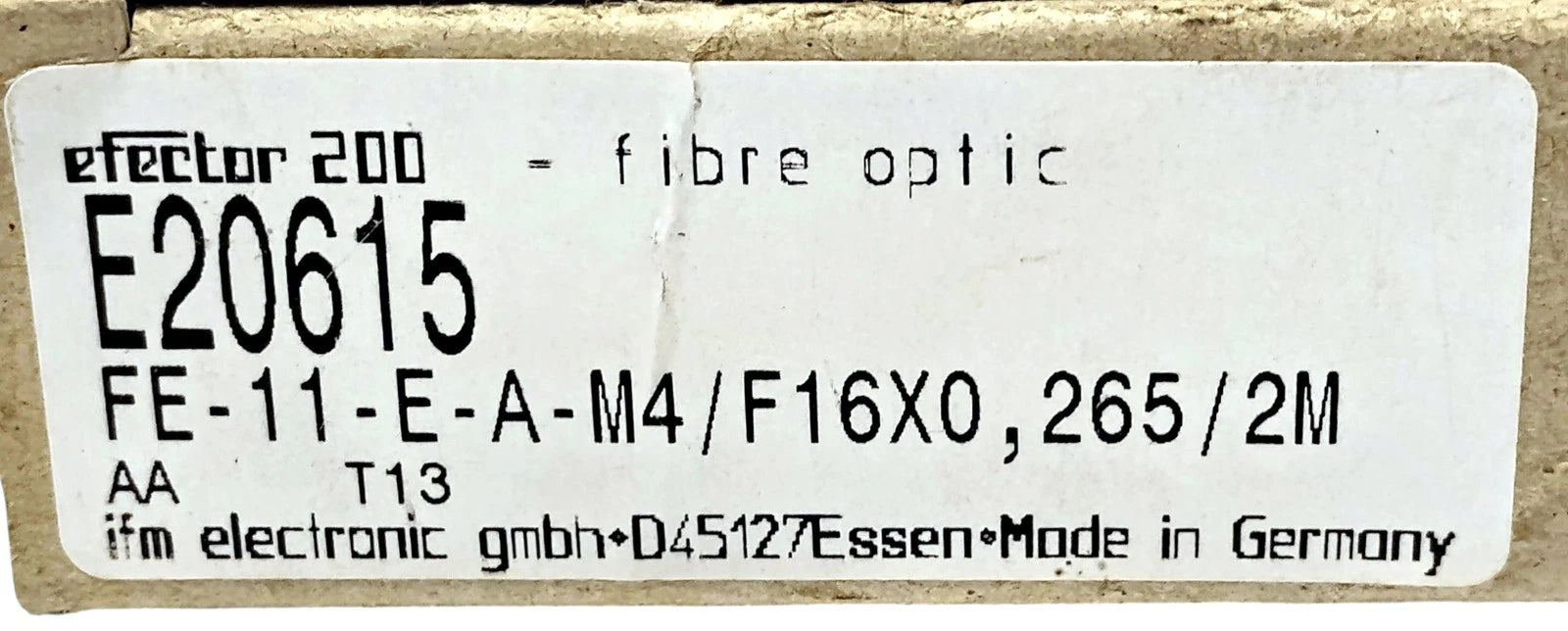 Efector FE-11-E-A-M4/F16X0,265/2M E20615 Fiber Optic Sensor