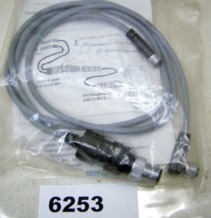 Festo Cable & Connector KM12-DUO-M8 Right Angle
