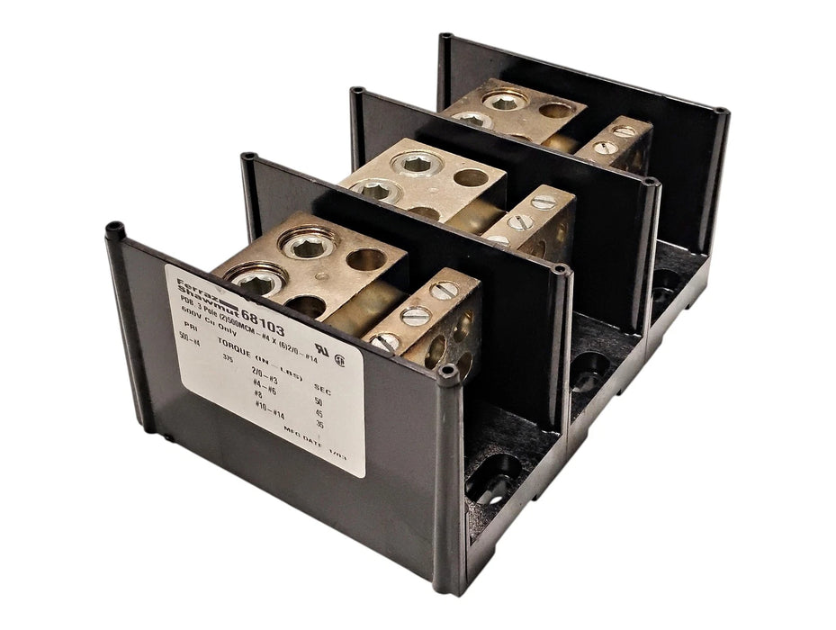 Ferraz Shawmut 68103 600 V Power Distribution Block