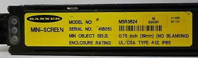 Banner Engineering MSR3624 Mini-Screen Safety Light Curtain Receiver