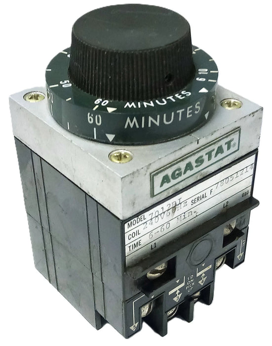 Agastat 7012BI 6-60 Minute Delay-On Time Delay Relay w/ 240 V AC Coil