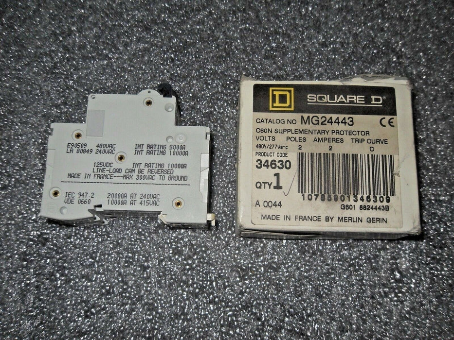 Square D Merlin Gerin MG24443 2A Circuit Breaker