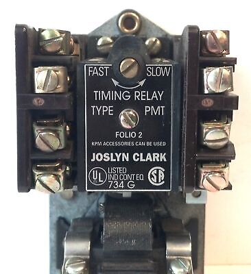 Joslyn Clark 713UPDE-76 110-120 V AC Coil 2NO/2NC PMT Pneumatic Timing Relay