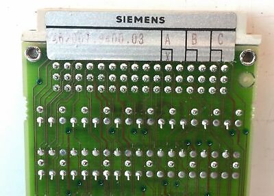 Siemens 6SN1114-0AA01-0AA0 Simodrive 611A Feed Drive Control Setting Module
