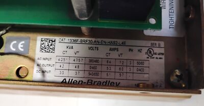 Allen-Bradley 1336F-BRF30-AN-EN-HAS2-L4E 380-480 V AC 540-650 V DC 3 HP AC Drive
