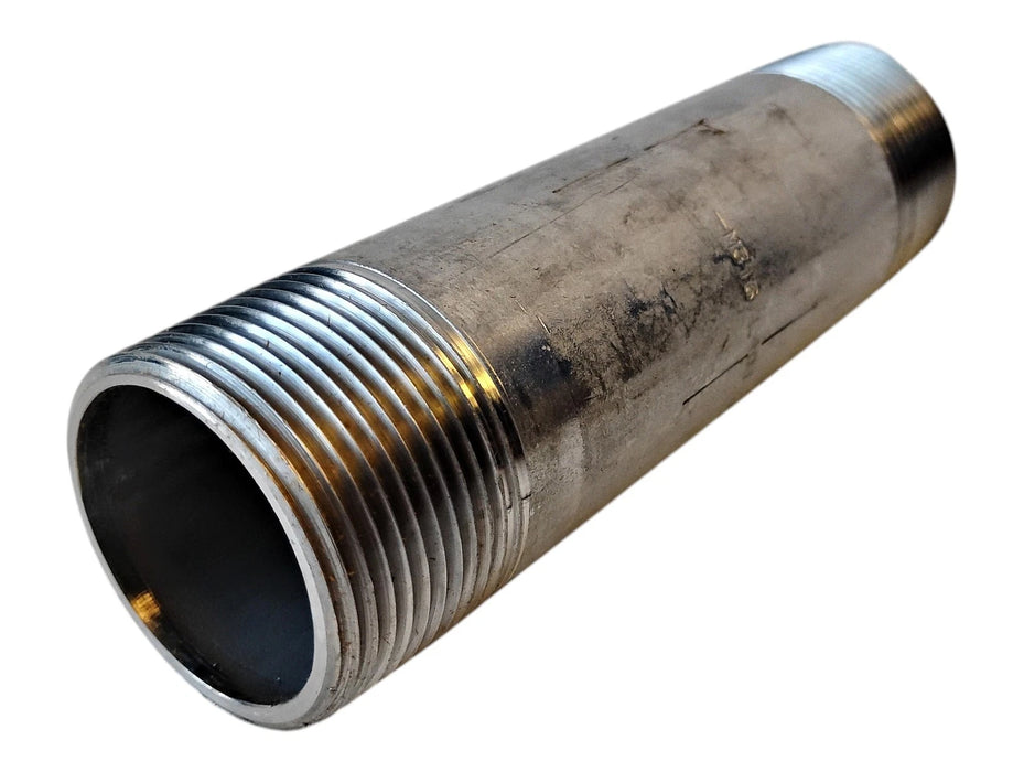 Merit Brass 6020-550 1-1/4" x 5-1/2" L MNPT 316 SS Welded Pipe Nipple
