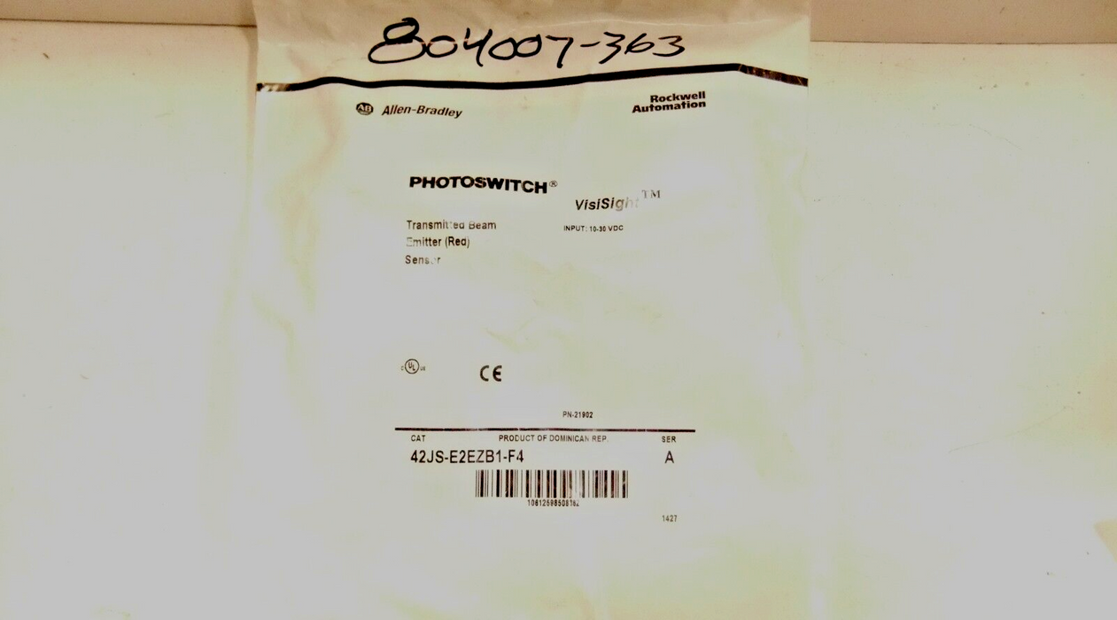 Allen-Bradley Photoswitch 42JS-E2EZB1-F4