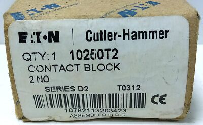 Eaton 10250T2 600 V AC 2 Pole Contact Block