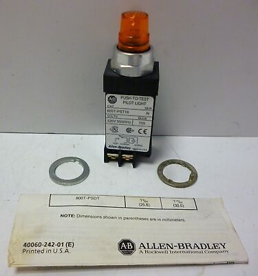 Allen-Bradley 800T-PST16A Push-To-Test Pilot Light