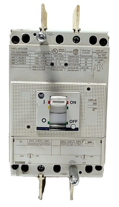 Allen-Bradley 140G-J2F3-D25 480-600 V AC 250 A Circuit Breaker