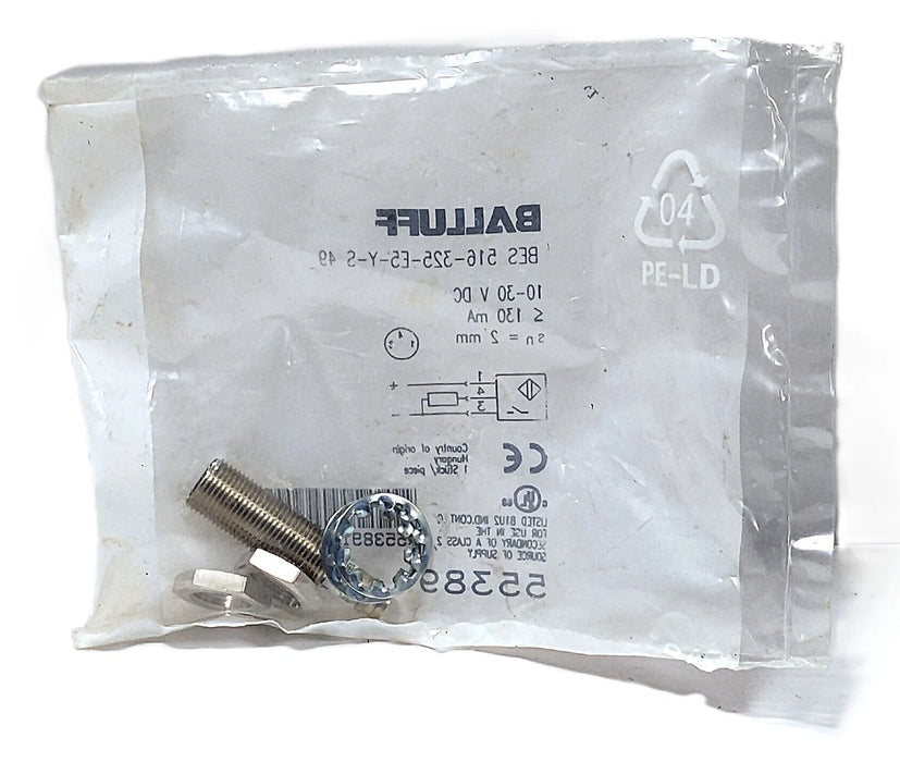 Balluff BES 516-325-E5-Y-S49 BES030W 10-30 V DC Inductive Proximity Sensor