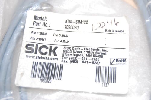 Sick Optic Electronic KD4-SIM122 Cordset