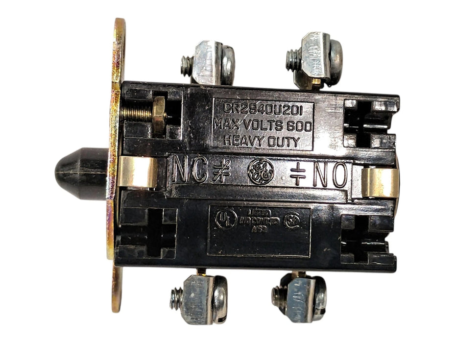 GE CR2940V202 600 V 1 NO/1 NC Heavy Duty Contact Block