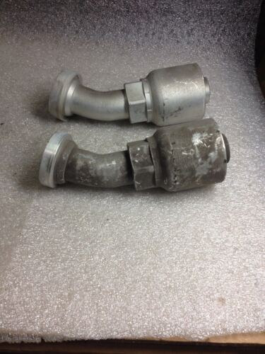 2 Parker 16E78-24-24 Crimp Fittings