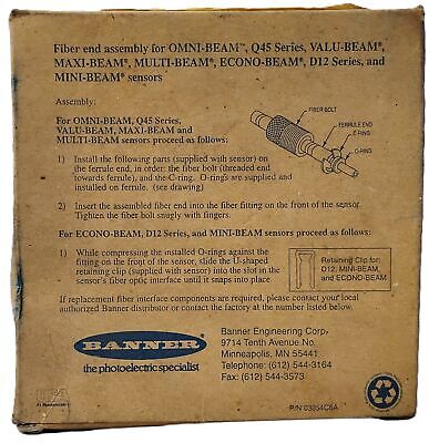 Banner Engineering BAT23S 36" Right Angle Tip Bifurcated Glass Fiber Optic Cable