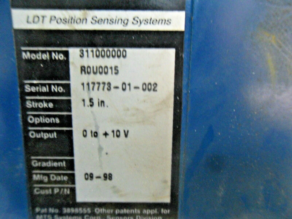1 TEMPOSONICS 311000000 LDT POSITION SENSING SYSTEM