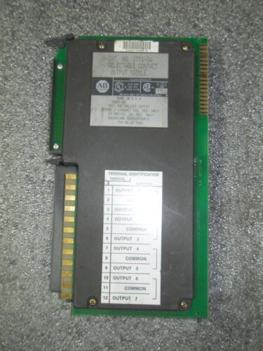 1 Allen-Bradley 1771-OW SELECTABLE CONTACT OUTPUT MODULE