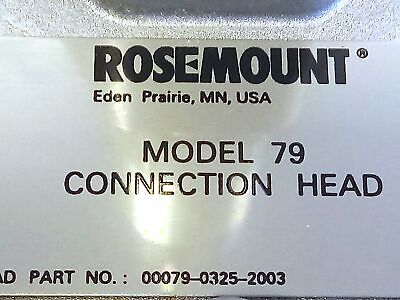 Rosemount 00079-0325-2003 Connection Head w/ 68R21N00N135 Temperature Sensor