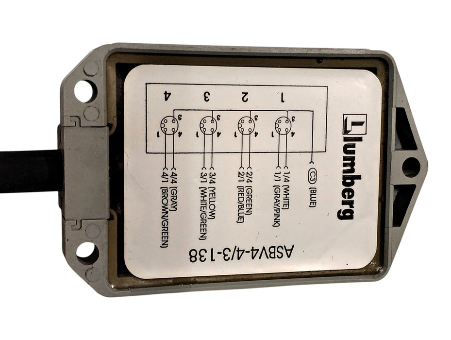 Lumberg ASBV4-4/3-138 PLC M12 4 Port Distribution Box
