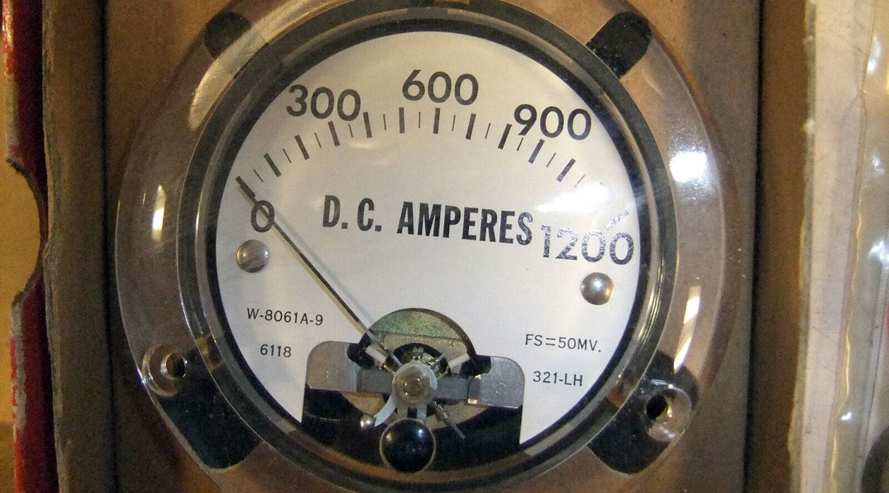 Triplett DC Amp Meter 0-1200 Amperes W-8061A-9