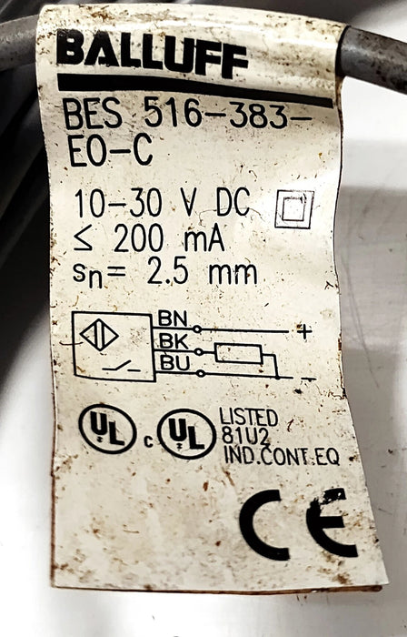 Balluff BES 516-383-EO-C-05 BES01M2-05 10-30 V DC Inductive Proximity Sensor