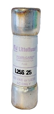 Littelfuse L25S25 250 V AC/DC 25 A Very Fast-Acting Fuse