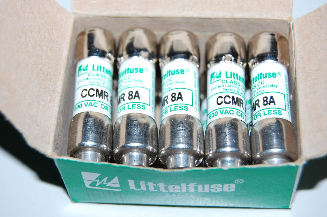 Littelfuse CCMR 8A Time Delay Fuse Lot of 10