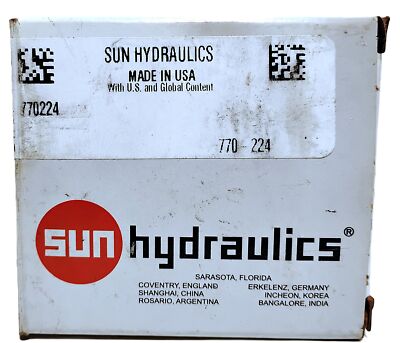 Sun Hydraulics 770-224 24 V DC Solenoid Coil w/ 26.2 Ohms Ω TVS Diode