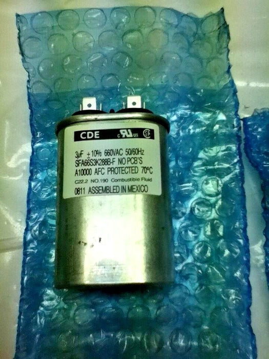Lot OF 3 CDE SFA66S3K288B-F Capacitors