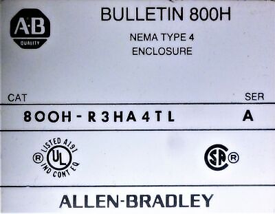 Allen-Bradley 800H-R3HA4TL Stainless Steel Waterproof Pushbutton Enclosure