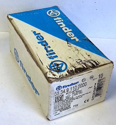 Finders 55.34.9.110.0000 250 V 7 A 4PDT Plug-in Relays with 110 VDC Coil