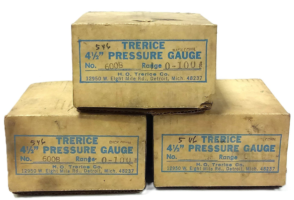 Trerice 600B 0-100 psi Air Pressure Gauge