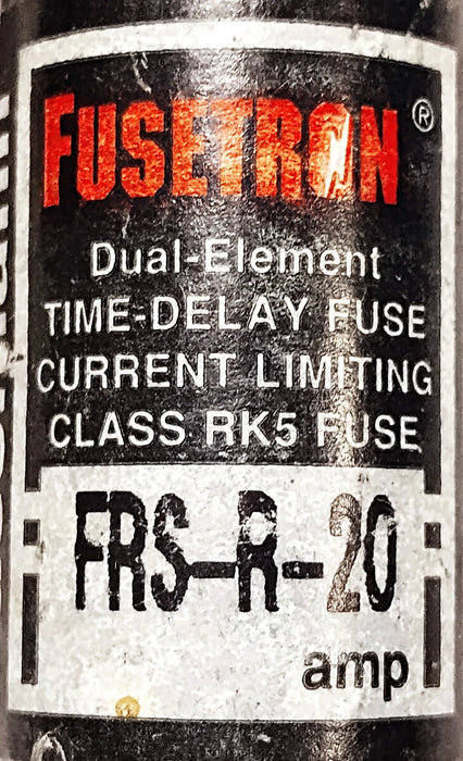 Bussmann FRS-R-20 600VAC/300VDC 20 A Class RK5 Time-Delay Current-Limiting Fuses
