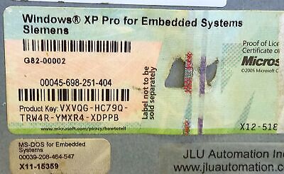 Siemens 6FC5210-0DF22-2AA0 CNC Control w/ Embedded Windows XP Pro