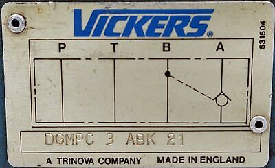 Vickers DGMPC-3-ABK-21 Hydraulic Check Valve