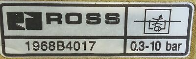 Ross Controls 1968B4017 Flow Control Valve