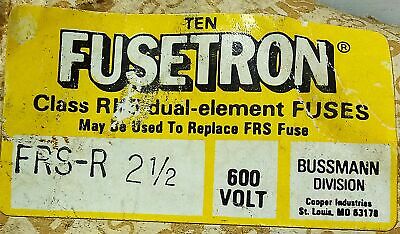 Bussmann FRS-R-2-1/2 600 V AC 2-1/2 A Class RK5 Current-Limiting Time-Delay Fuse
