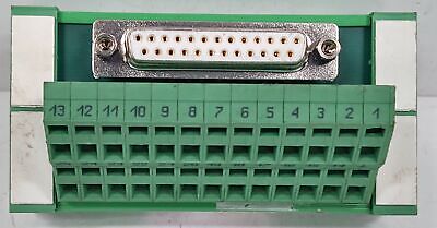Phoenix Contact UM 45-D25SUB/B/ZFKDS 2293682 25-Pin DSUB PLC Terminal Block